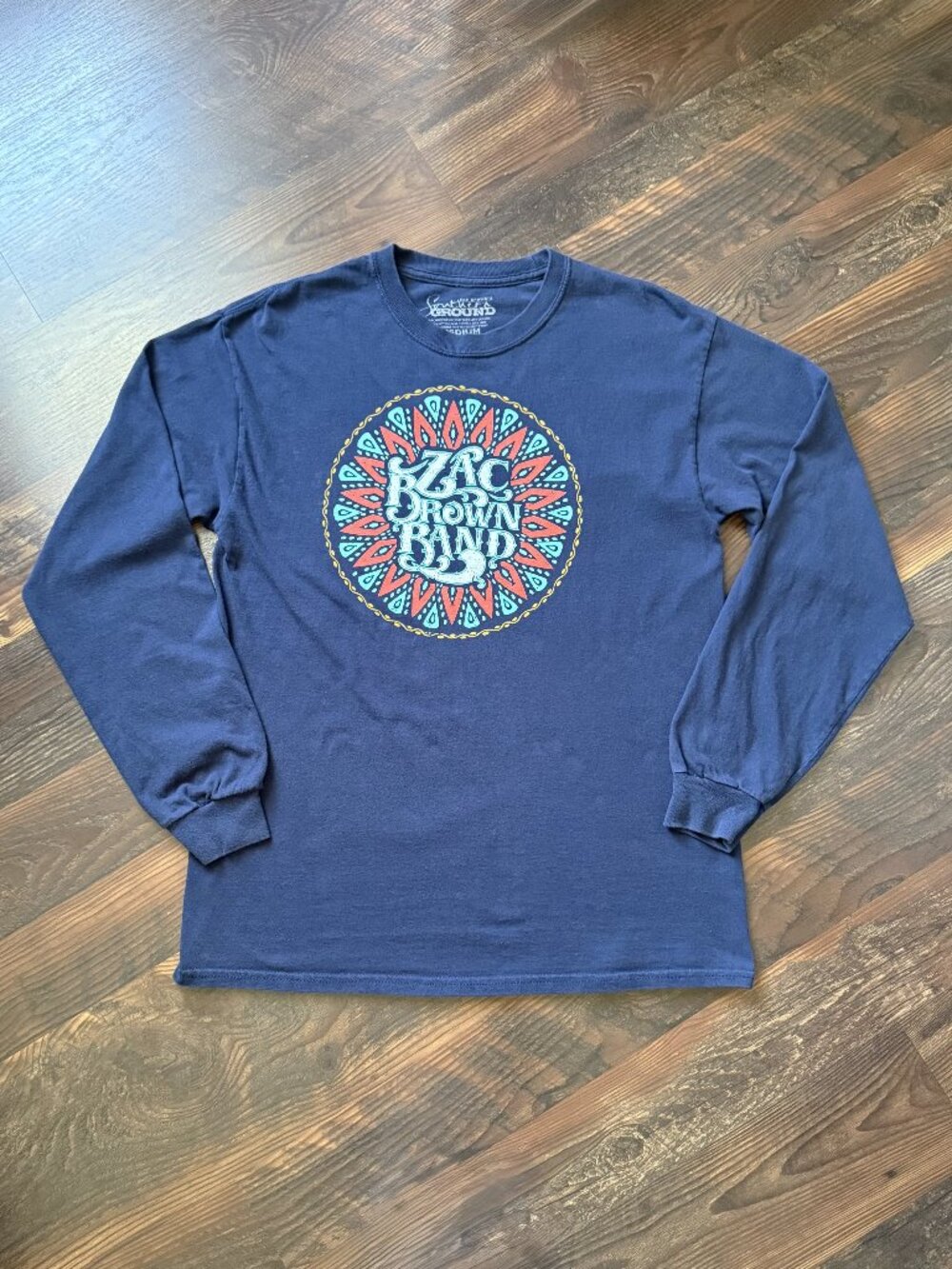 Zac Brown Band "Black Out The Sun - 2016 Tour" Long-Sleeve Tee - Size M - Navy